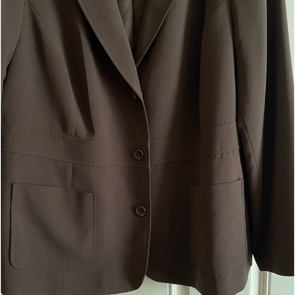 💜 Blazer by Style and Company Woman. Chocolate Brown. Size 22 - Picture 5 of 5